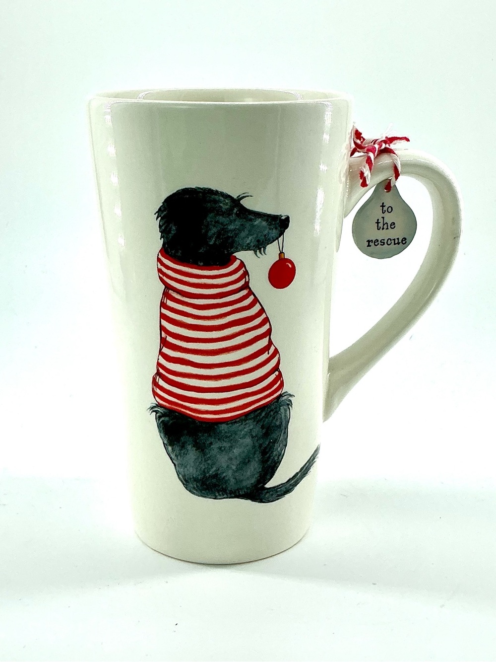 Department 56 Ceramic 'To The Rescue' Fetch the Spirit Black Mutt Mug